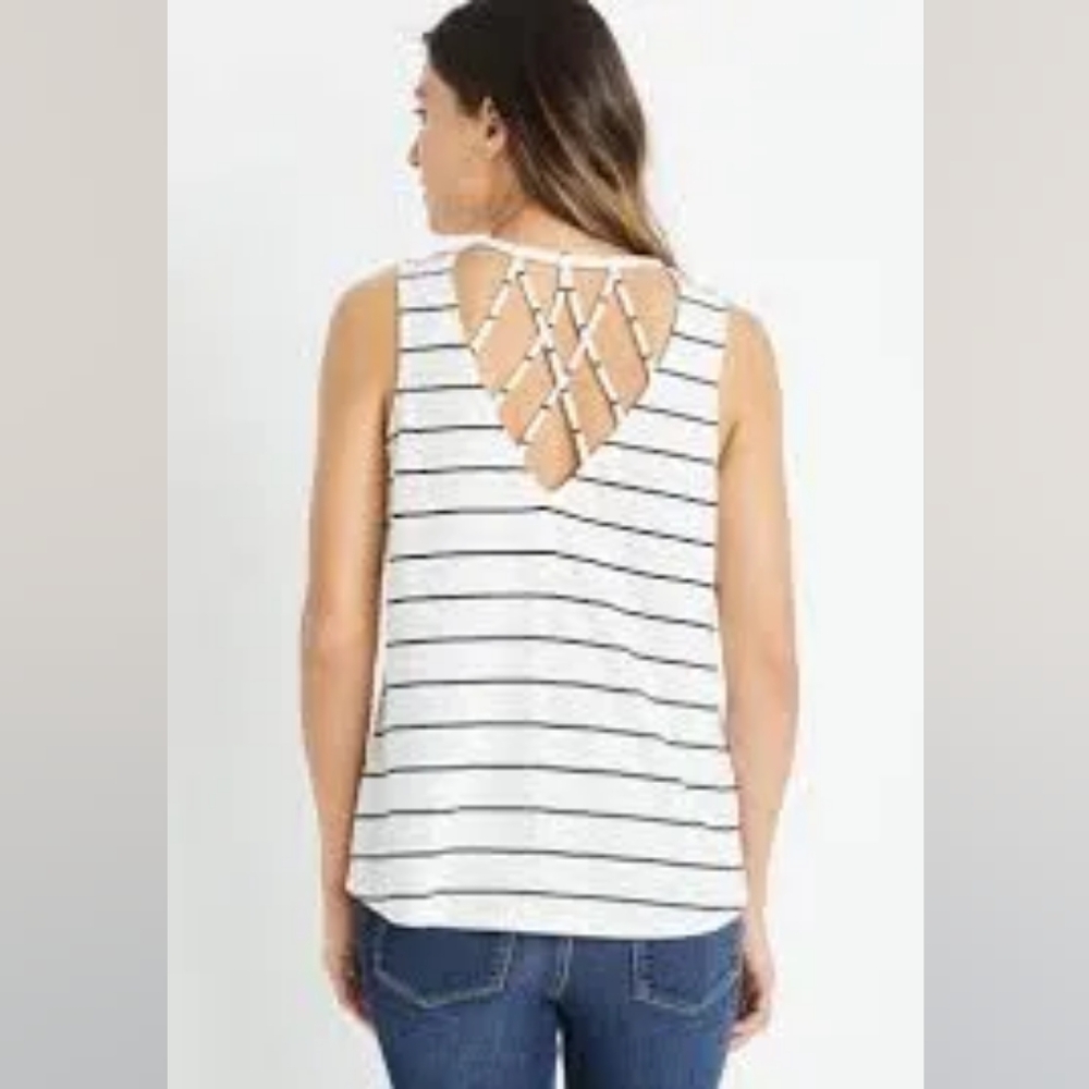 NWOT•Set of 2 Maurices striped tanks (M) - Picture 7 of 8